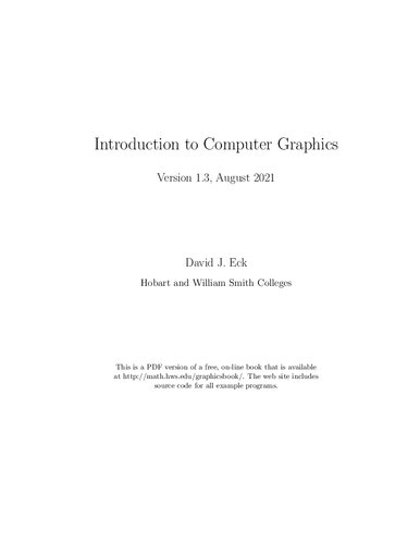 خرید و دانلود نسخه کامل کتاب Introduction to Computer Graphics