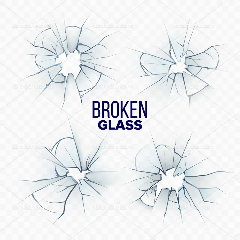 وکتور شیشه شکسته | گرافیک با طعم تربچه