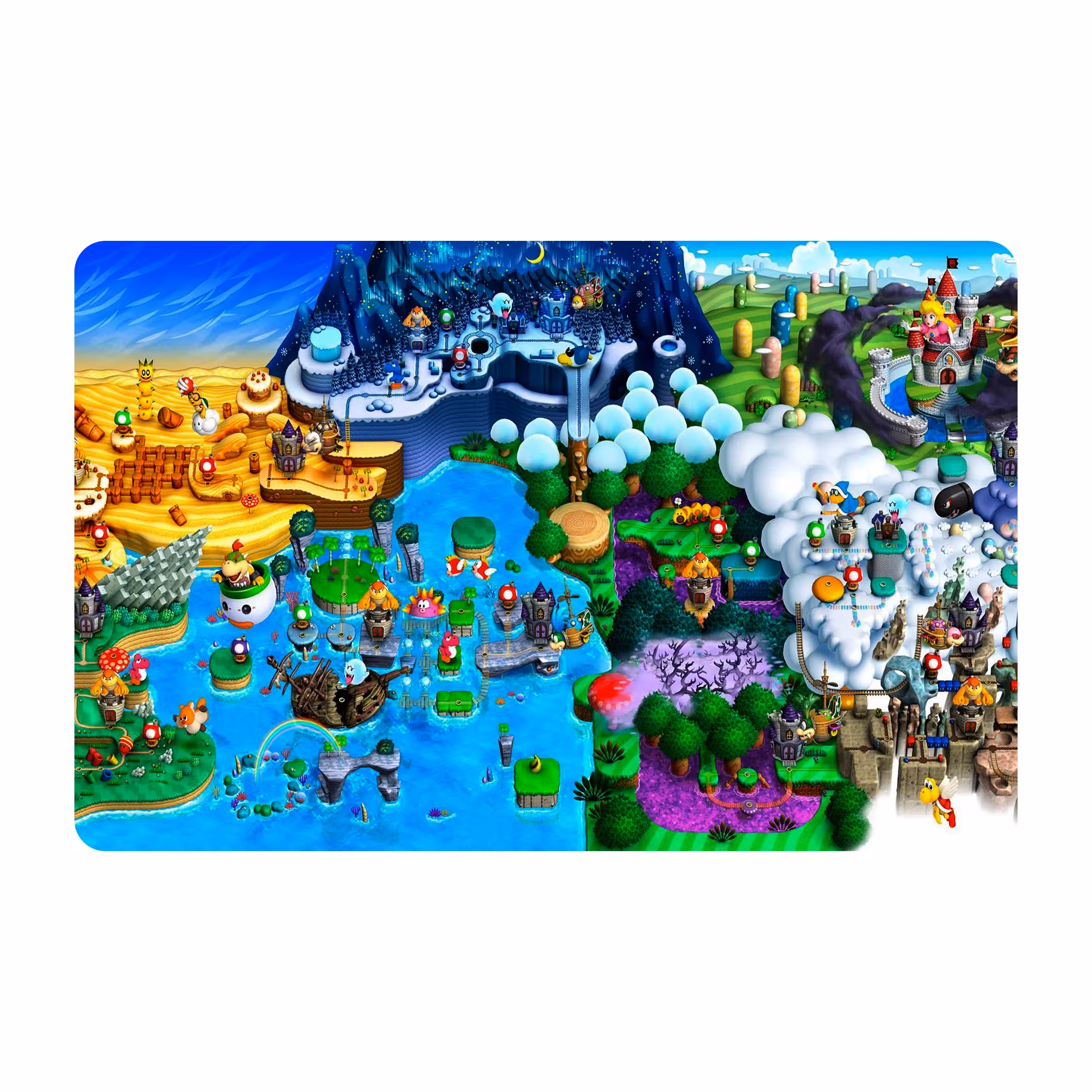 ماوس پد طرح super mario مدل mpb815