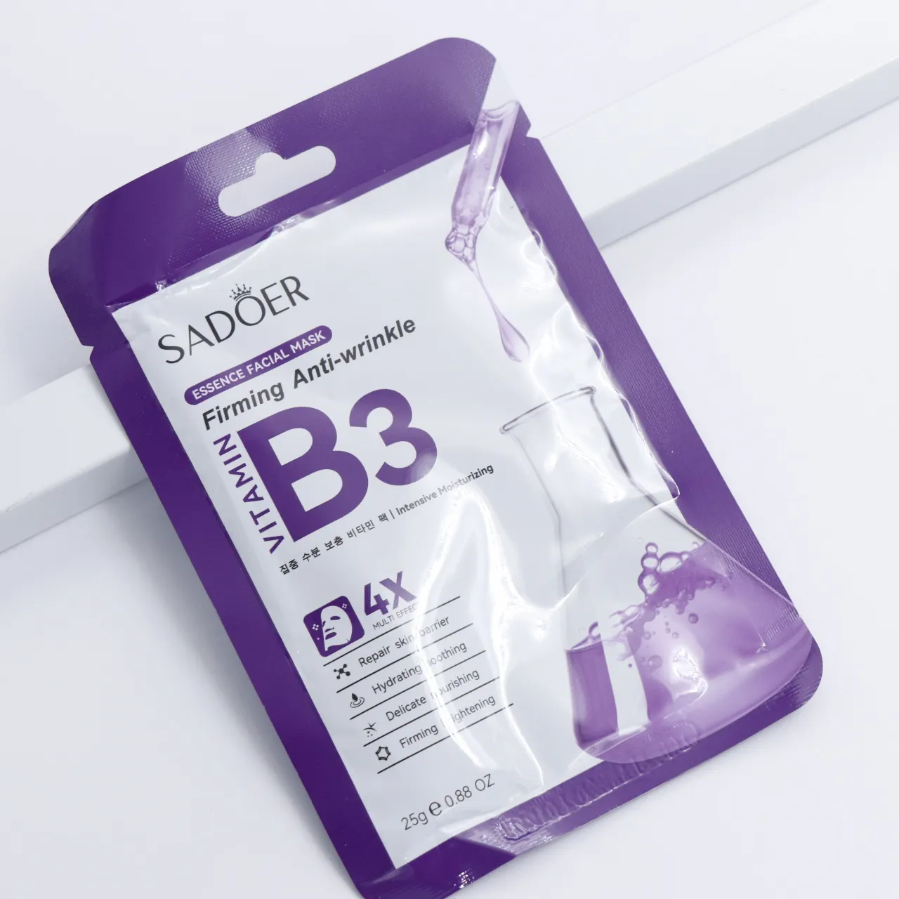 ماسک صورت ورقه ای ضد چروک 25 گرم سادور SADOER کد 91270