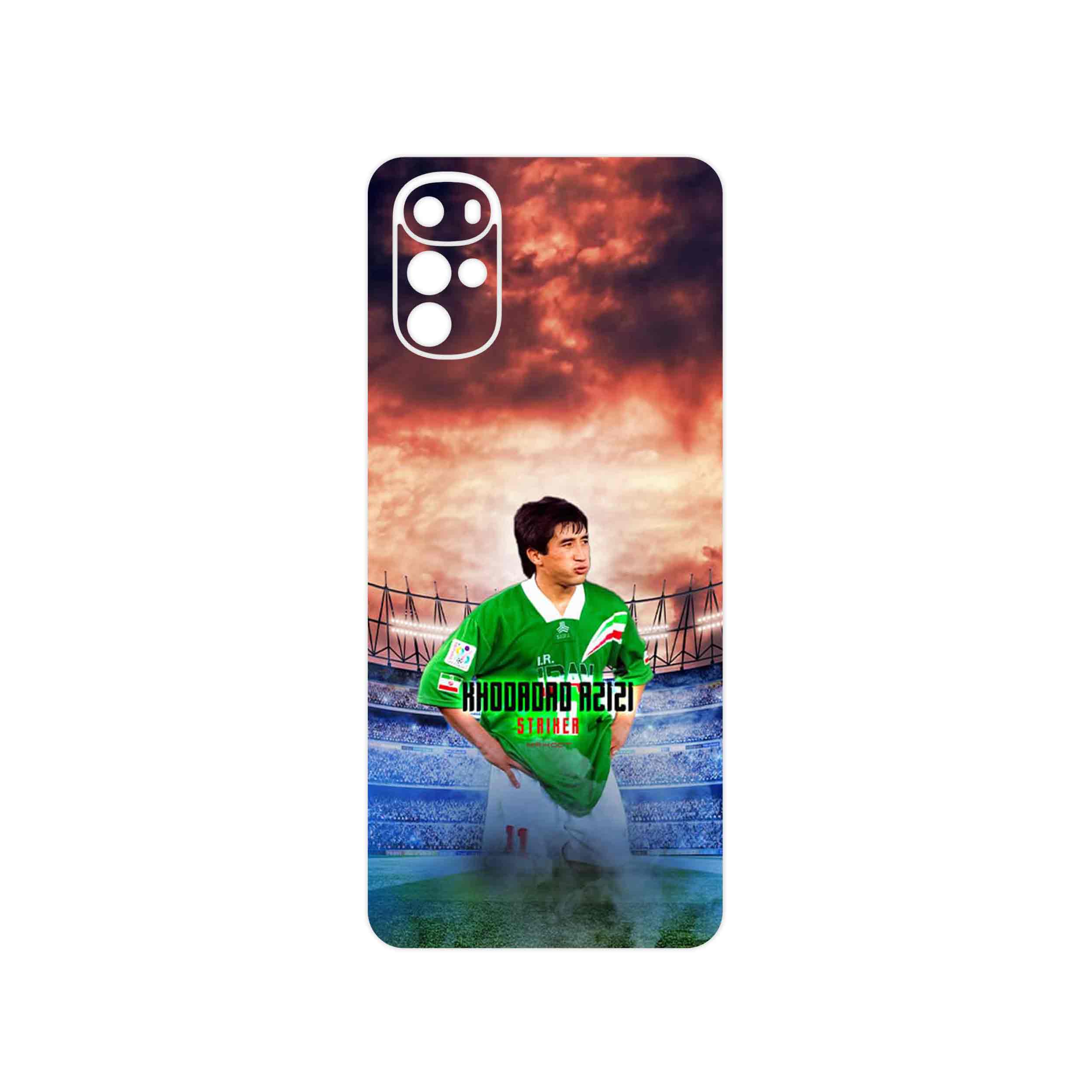 برچسب پوششی ماهوت مدل Khodadad Azizi مناسب برای گوشی موبایل موتورولا Moto G22