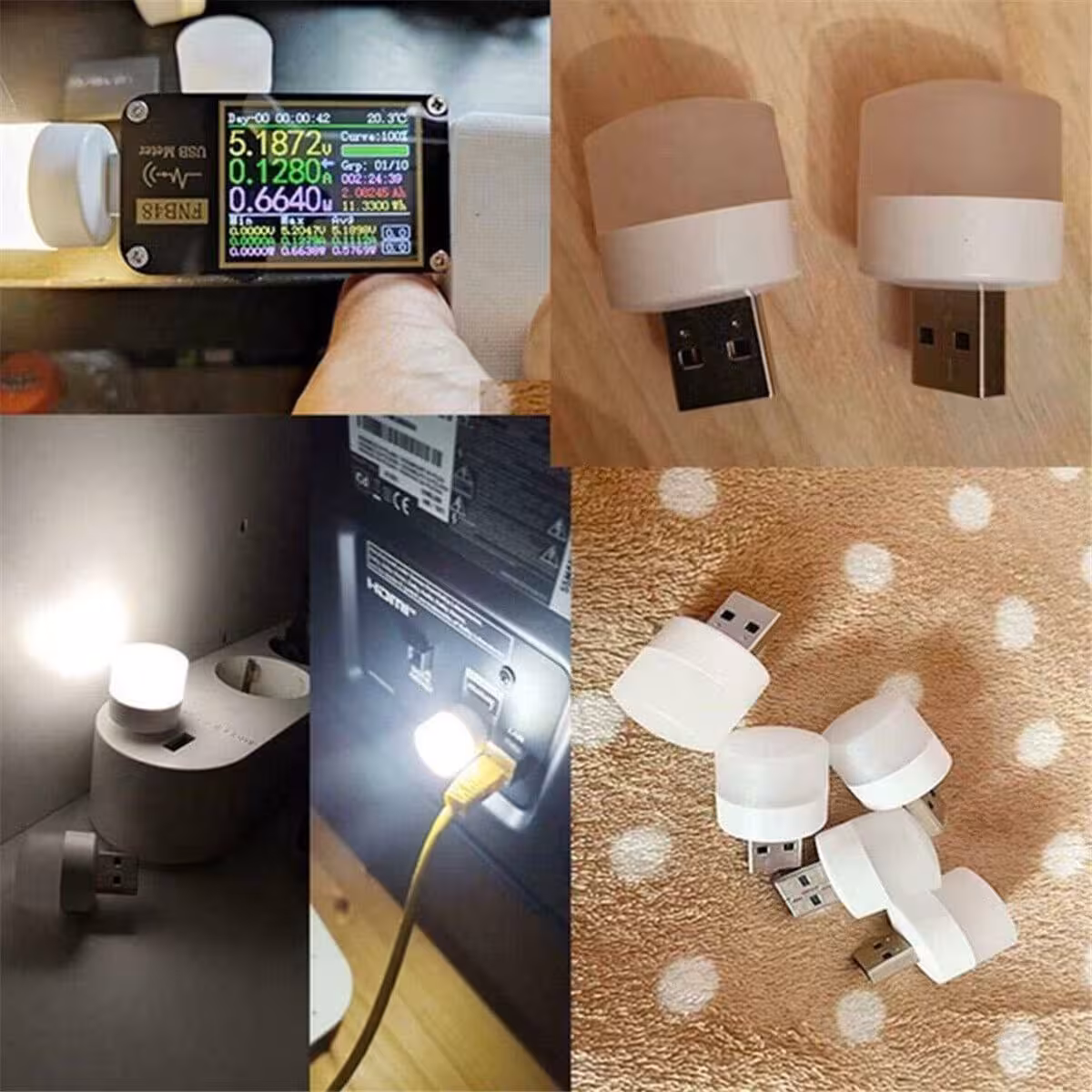 لامپ usb led کم مصرف و پرنور سبک و کم جا