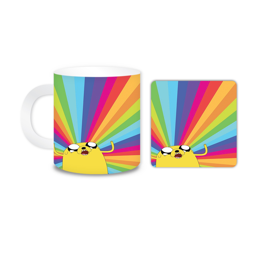 ماگ مدل رنگی کد 1818 به همراه زیر لیوانی