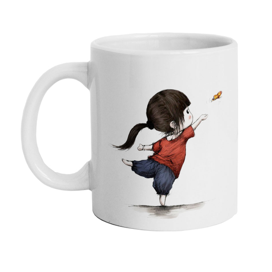 ماگ طرح دخترونه مدل M2085