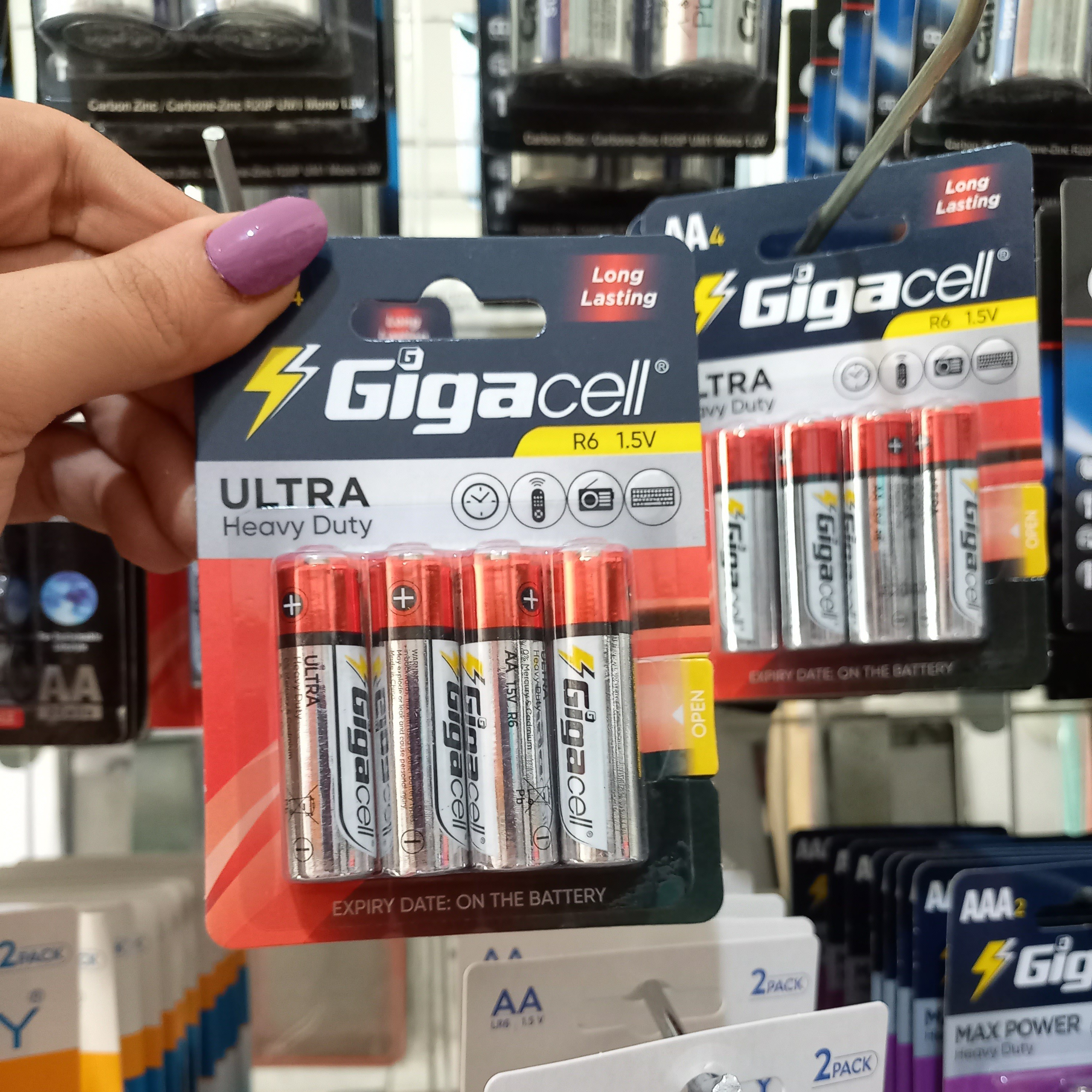 باتری قلمی GigaCell-AA مدل Ultra Heavy Duty بسته 4 عددی

