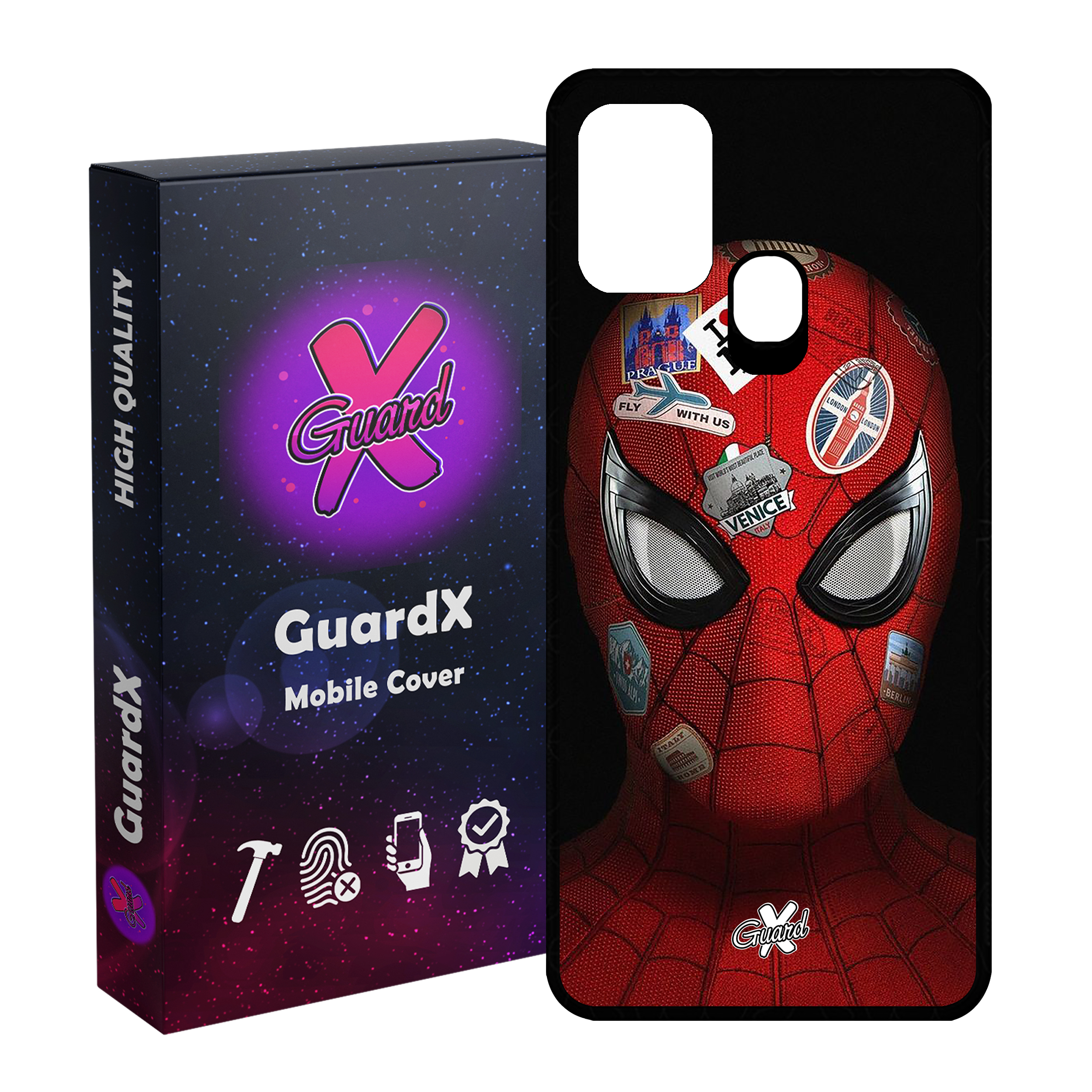 کاور گارد ایکس طرح Spider Man مدل Glass10033 مناسب برای گوشی موبایل سامسونگ Galaxy M31 / M31 Prime / F41