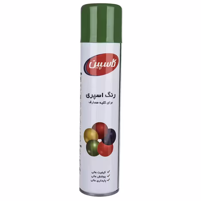 اسپری رنگ سبز سیر کاسپین وزن 295 گرم