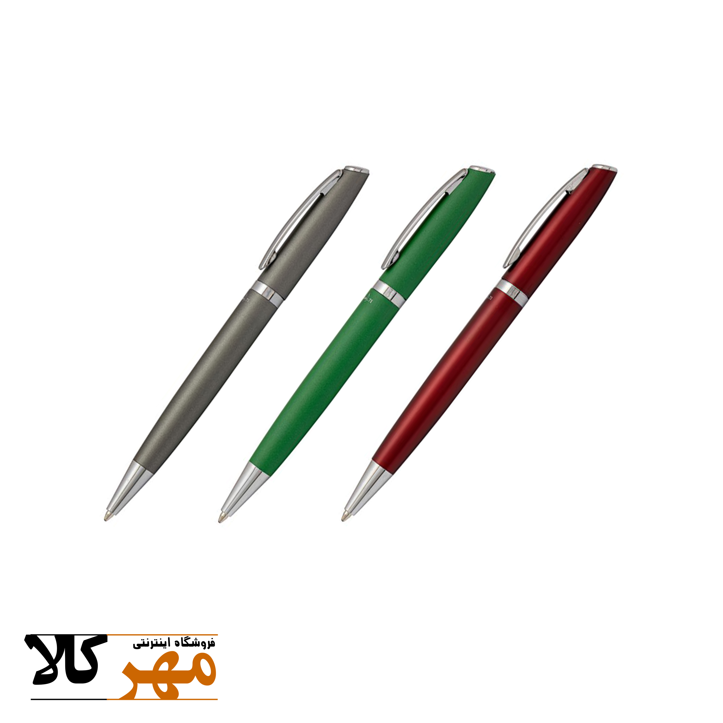 قلم خودکار تک رنگ آبی،سبز،دودی و قرمز مدل MELODY 71