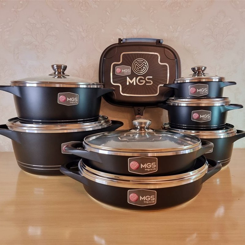 سرویس قابلمه 15 پارچه (ام جی اس) - گرانیتی مدل ایتالیا

