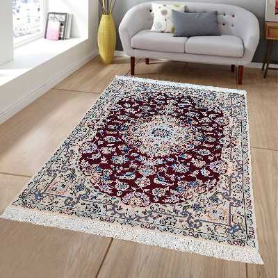 فرش دستباف یک و نیم متری مدل نایین D