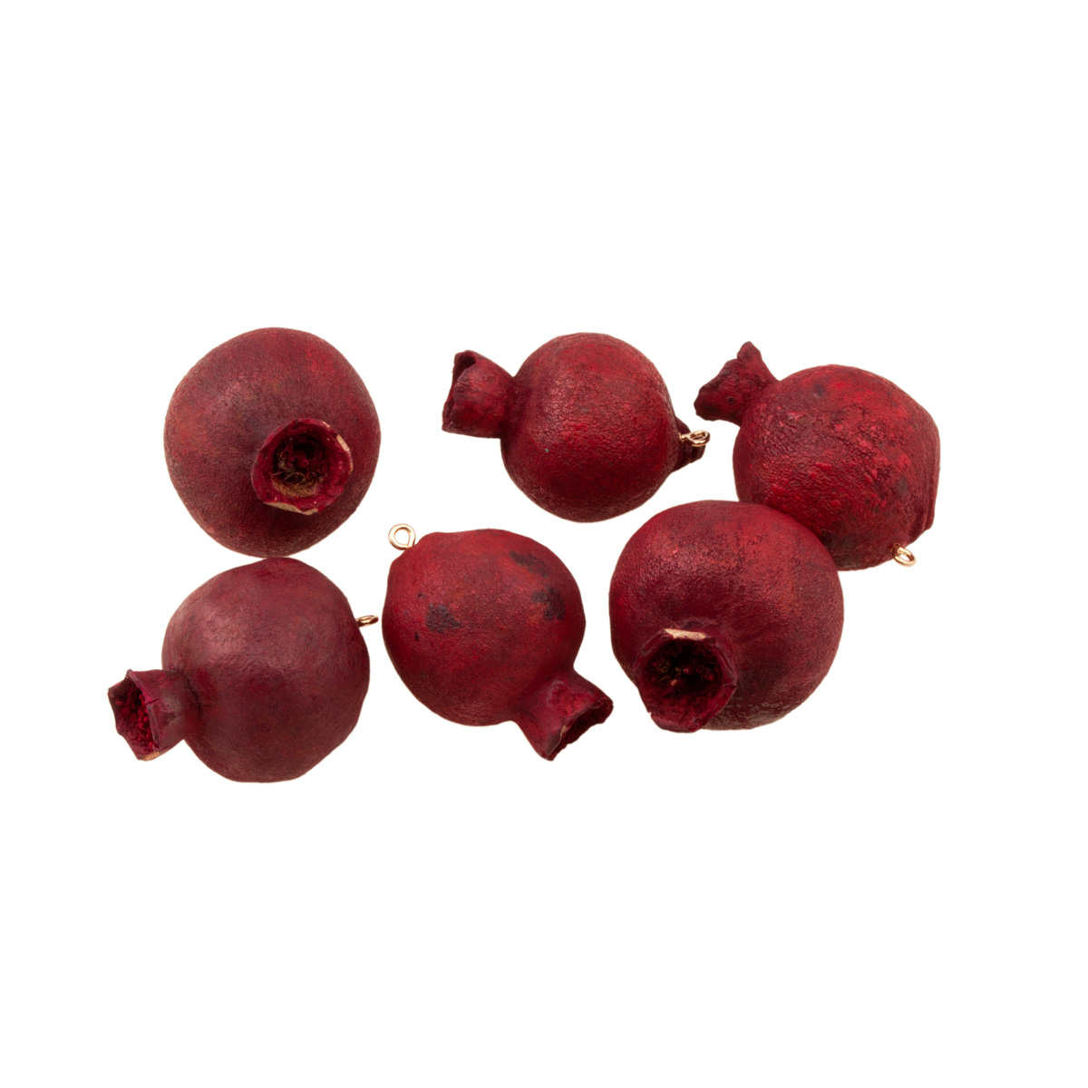 انار خشک تزیینی طرح یلدا کد 0431 بسته 6 عددی