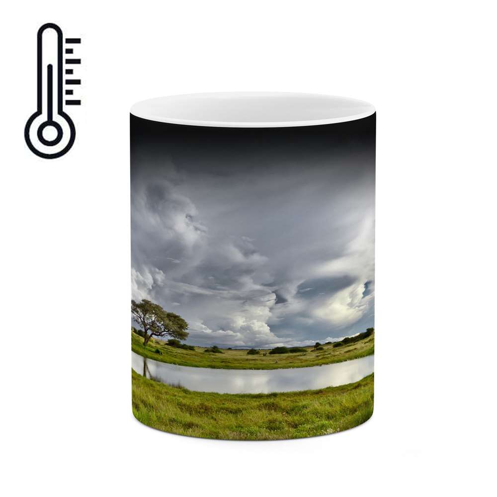 ماگ حرارتی کاکتی طرح منظره مدل mgh17806