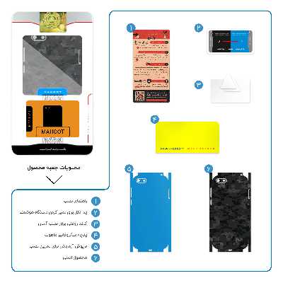 برچسب پوششی ماهوت مدل Night-Army-Pixel-FullSkin مناسب برای گوشی موبایل هوآوی Y5 Lite