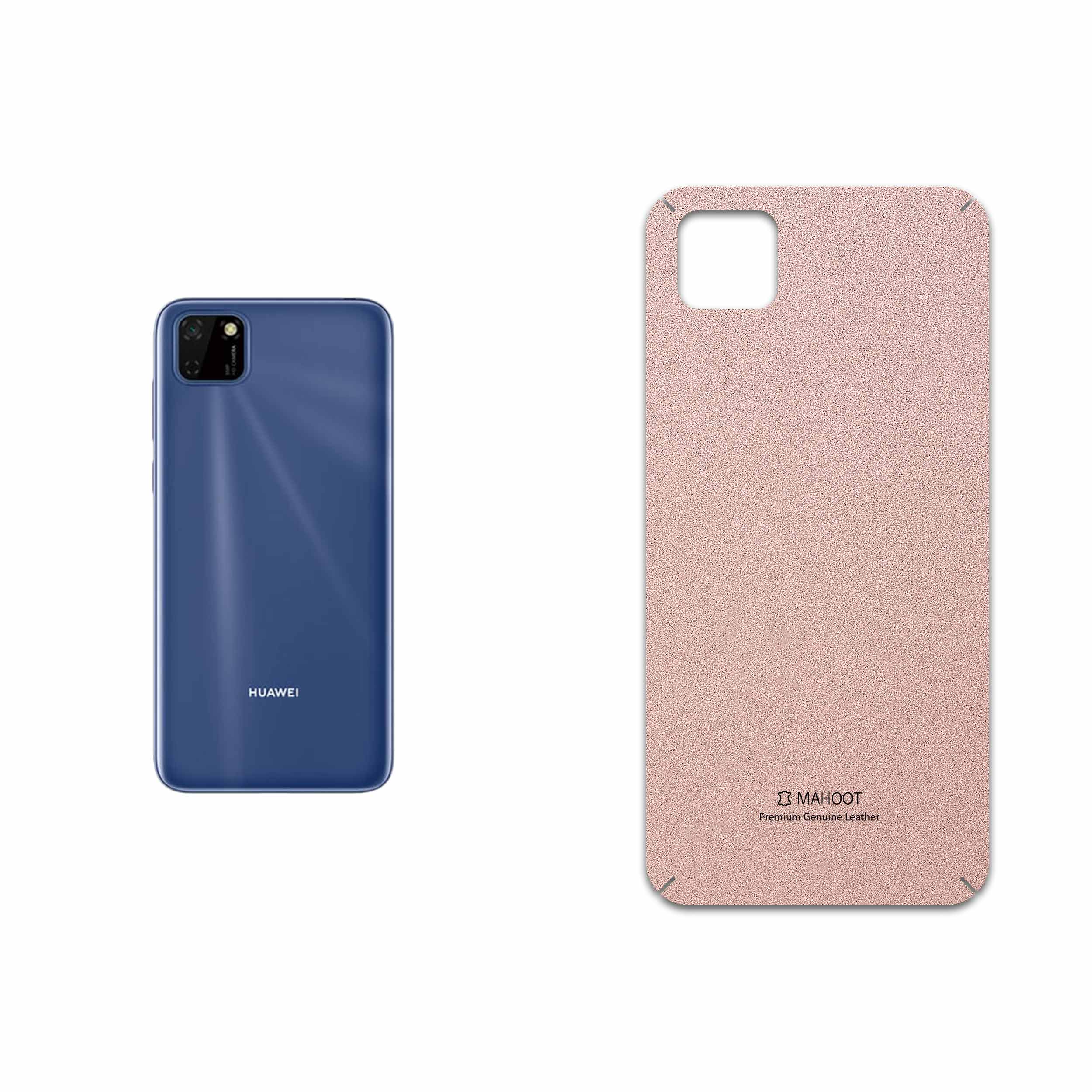 برچسب پوششی ماهوت مدل Rose Gold Leather مناسب برای گوشی موبایل هوآوی Y5p