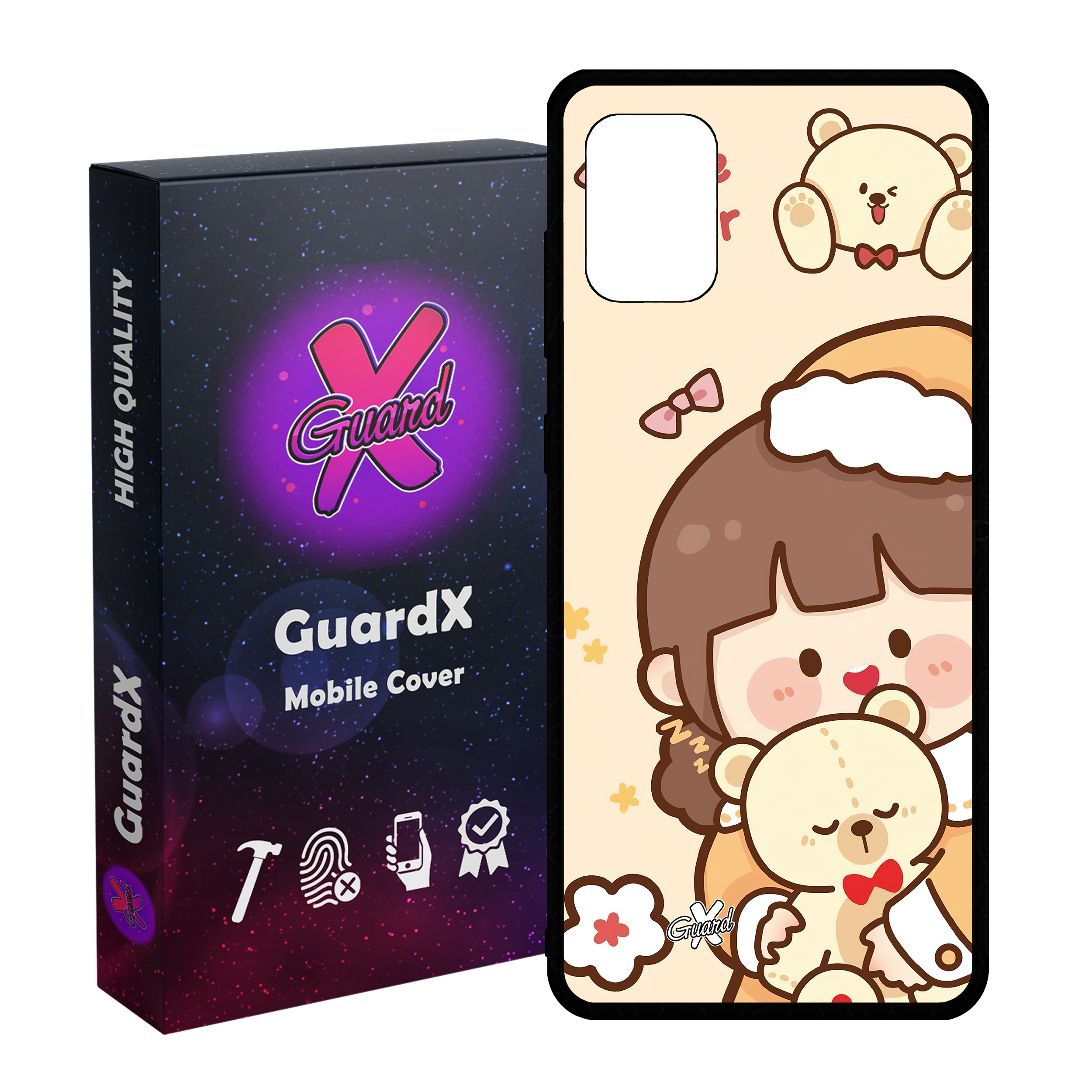 کاور گارد ایکس طرح Girl مدل Glass10524 مناسب برای گوشی موبایل سامسونگ Galaxy A51 4G