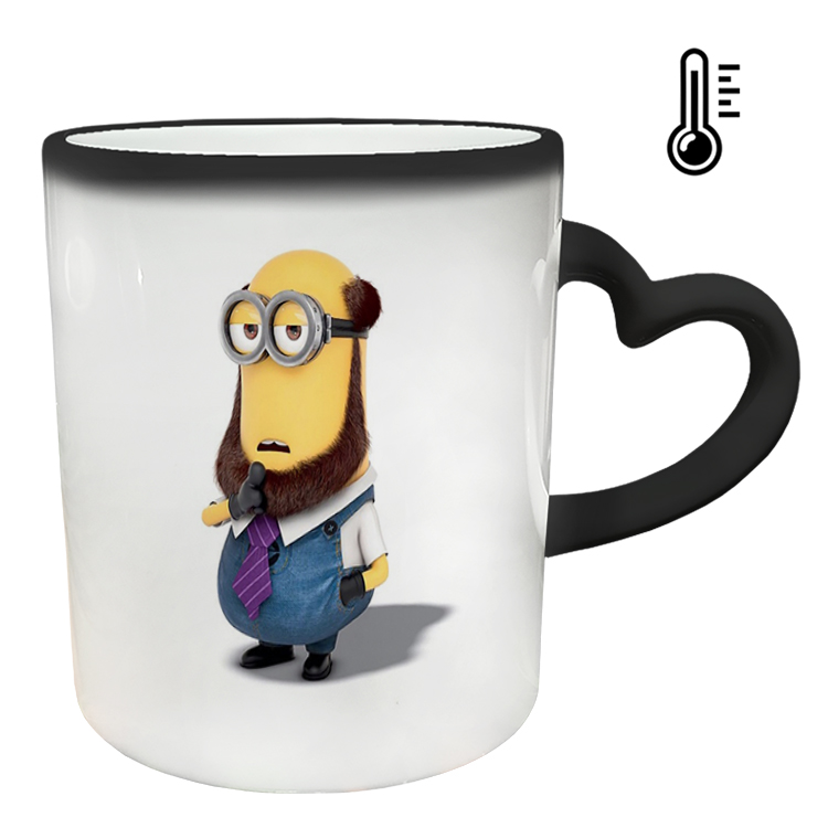 ماگ حرارتی مدل دسته قلبی طرح مینیون کد 59