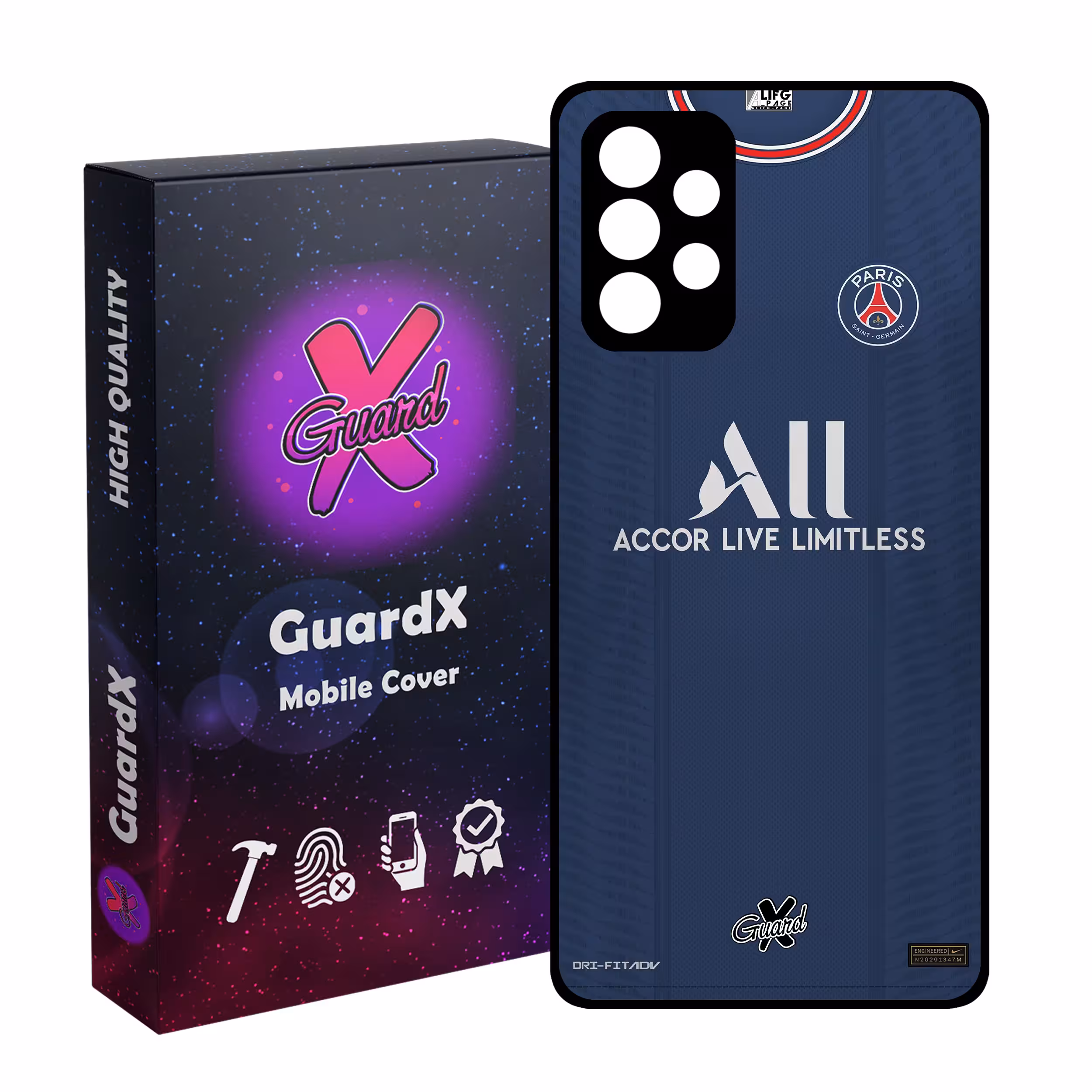 کاور گارد ایکس طرح PSG مدل Glass10360 مناسب برای گوشی موبایل سامسونگ Galaxy A32 5G