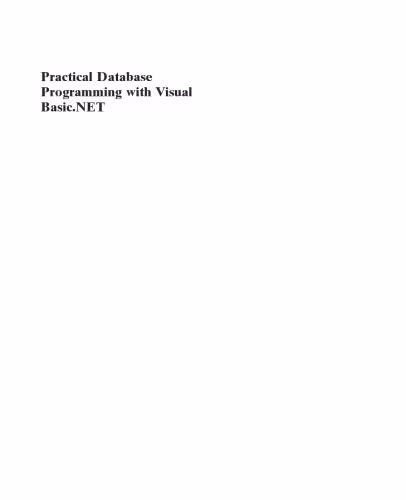 خرید و دانلود نسخه کامل کتاب Practical Database Programming with Visual Basic.NET, Second Edition