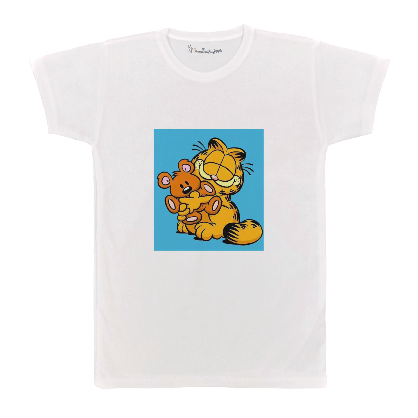 تی شرت آستین کوتاه بچگانه پرمانه طرح گارفیلد کد pmt.7652
