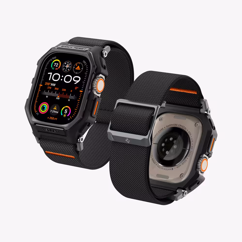 ارسال فوری   ارسال رایگان   بند و گارد اپل واچ اولترا برند اسپیگن مدل Spigen Lite Fit Pro for Apple Watch Ultra 49mm