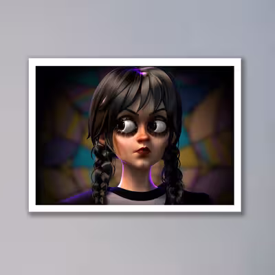 تابلو مدل ونزدی آدامز Wednesday Addams کد LAG10140