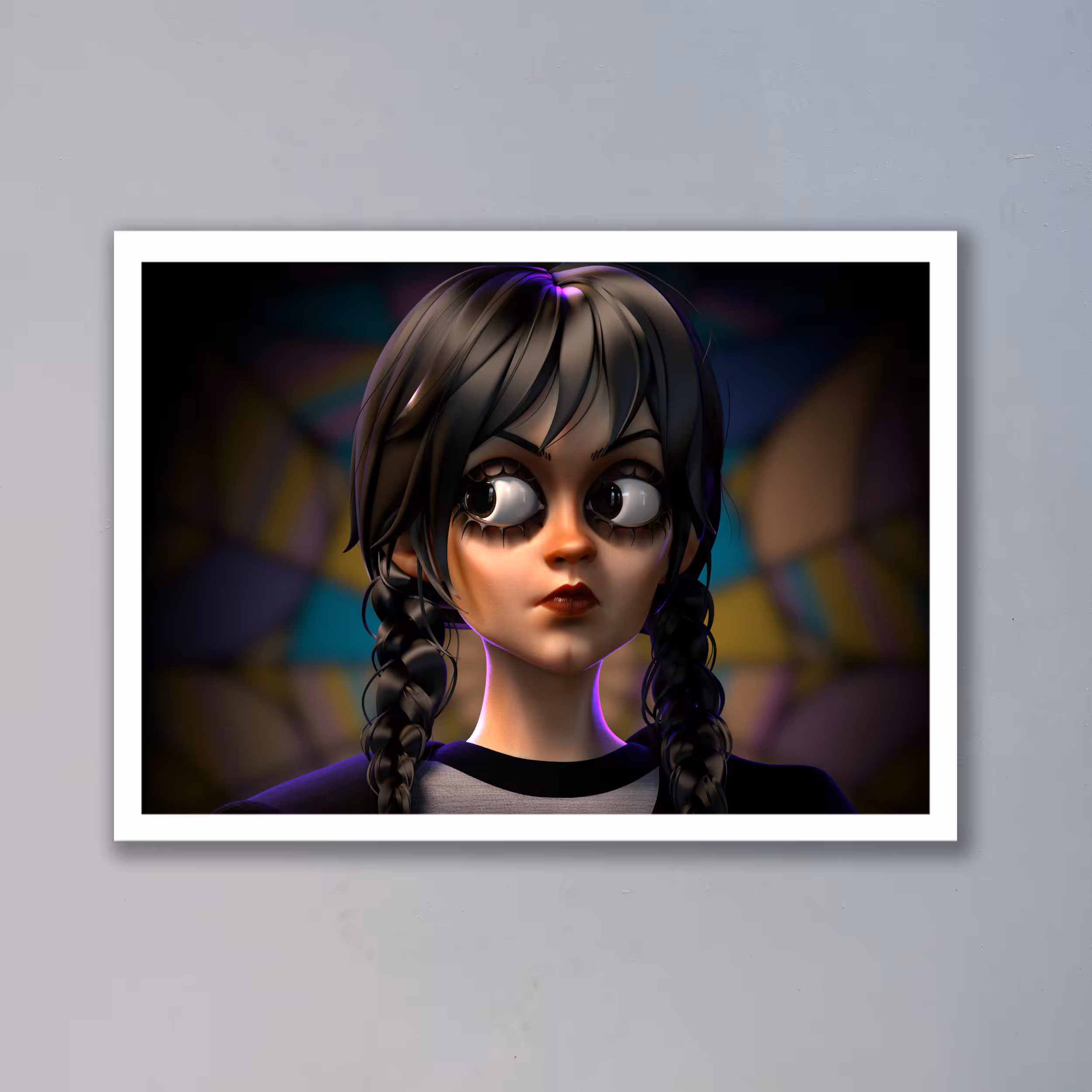 تابلو مدل ونزدی آدامز Wednesday Addams کد LAG10140