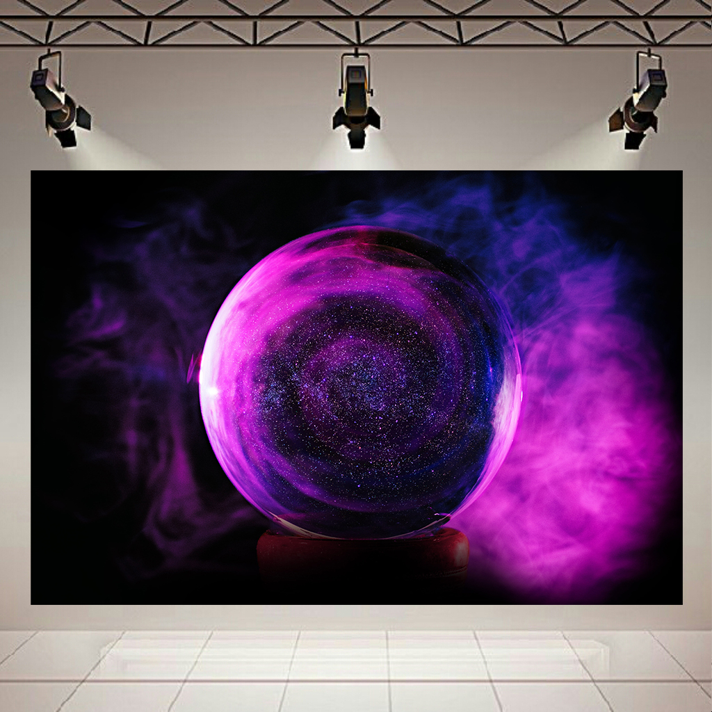 تابلو بوم طرح کهکشان و ستارگان مدل Crystal Gas Ball کد AR3005