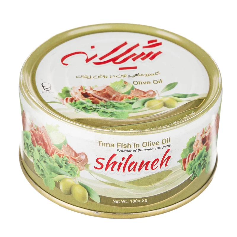 کنسرو تن ماهی در روغن زیتون 180g شیلانه