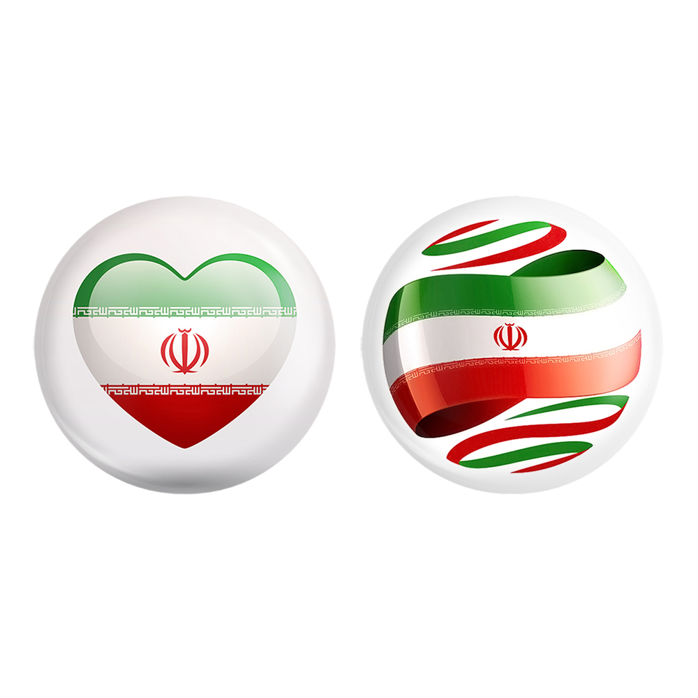 پیکسل خندالو مدل پرچم ایران کد 2050720510 مجموعه 2 عددی