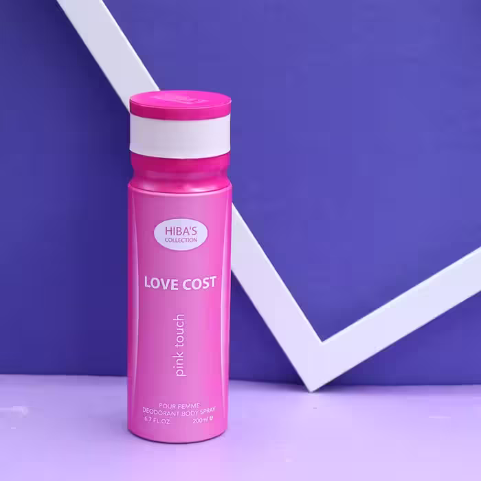 اسپری هیباس LOVE COST PINK TOUCH HIBA'S حجم 200 میل 91512