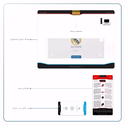 برچسب پوششی ماهوت مدل Real-Madrid مناسب برای تبلت سامسونگ Galaxy Tab A 9.7 2015 T555