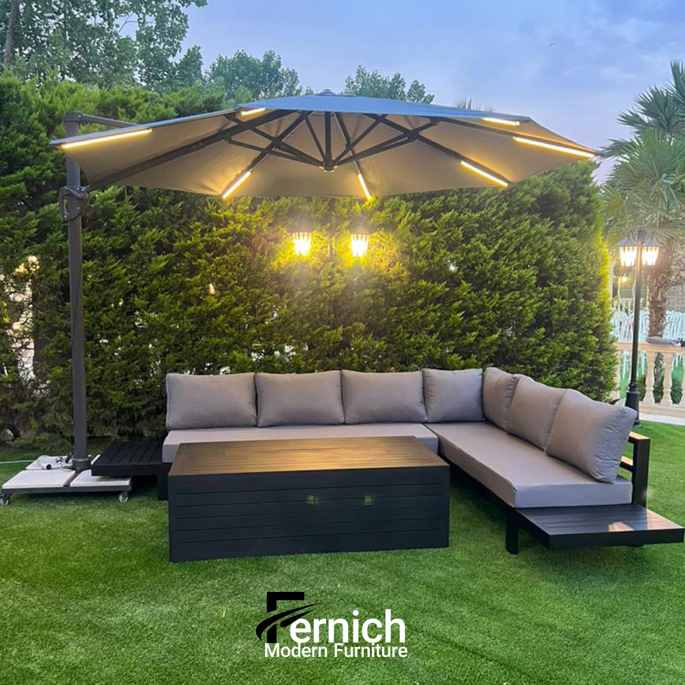 مبل آلومینیوم مدل ساحل طرحL