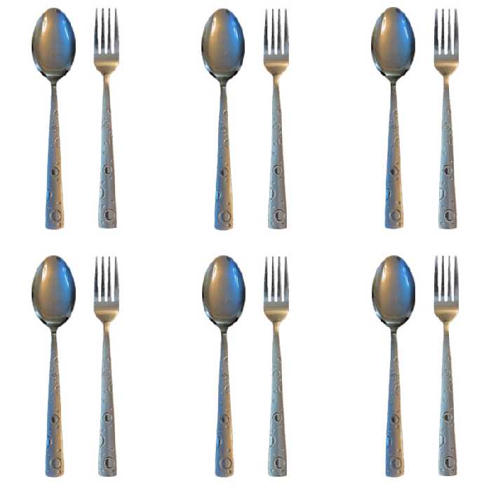 سرویس قاشق و چنگال 12 پارچه مدل بهار 