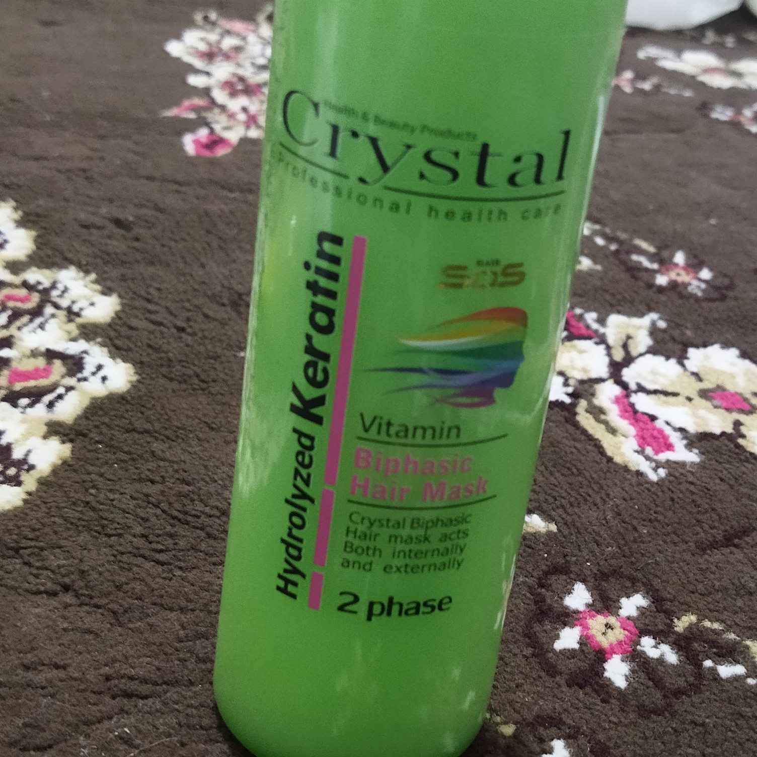 ماسک مو کراتینه دو فاز کریستال حجم 250میلی لیتر