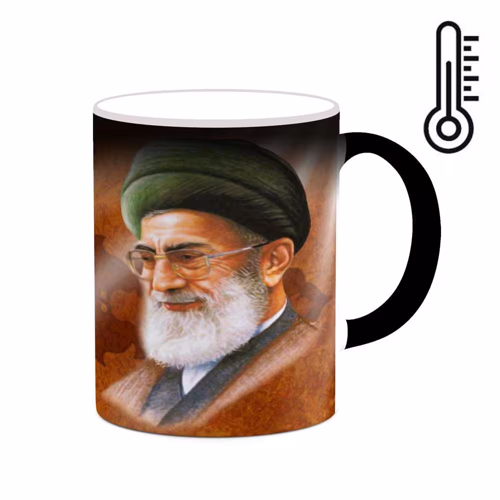 ماگ حرارتی کاکتی طرح مقام معظم رهبری مدل mgh19599