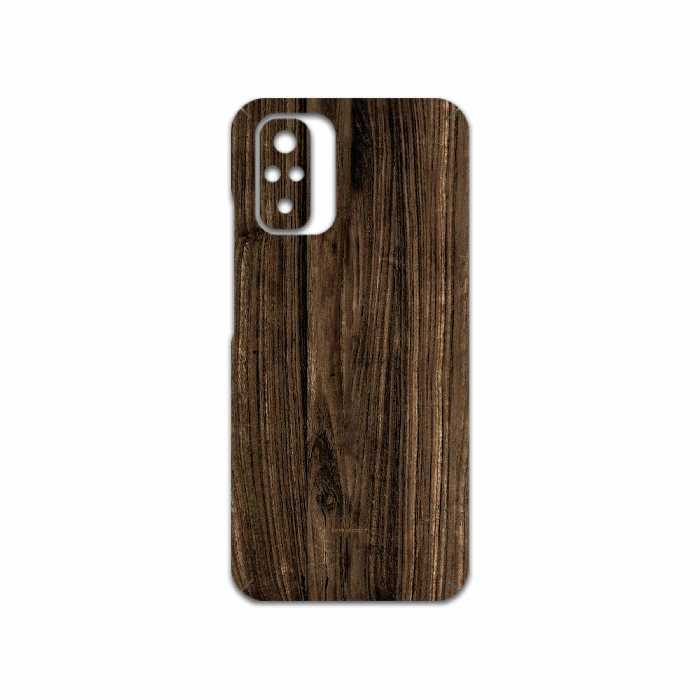 برچسب پوششی ماهوت مدل Dark-Walnut-Wood مناسب برای گوشی موبایل شیائومی Redmi Note 10s
