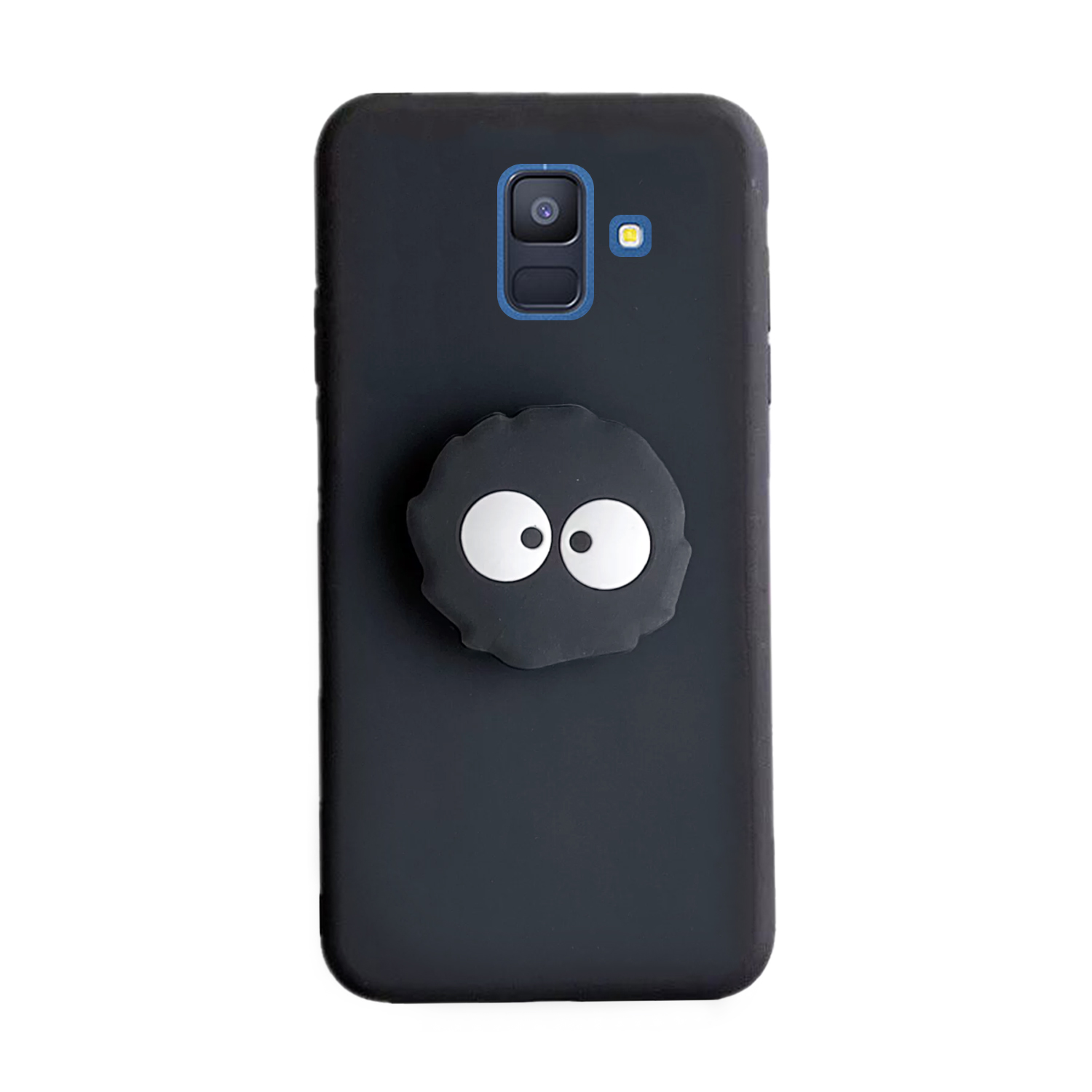 کاور مدل هپل میکروب مناسب برای گوشی موبایل سامسونگ Galaxy A8 Plus به همراه پاپ سوکت