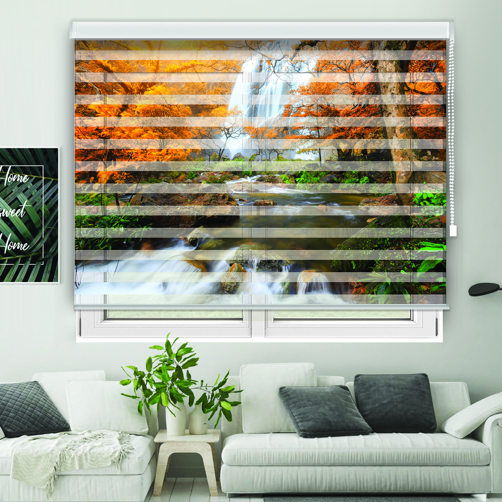 پرده زبرا مدل TD-43 سایز 160x180 سانتی متر