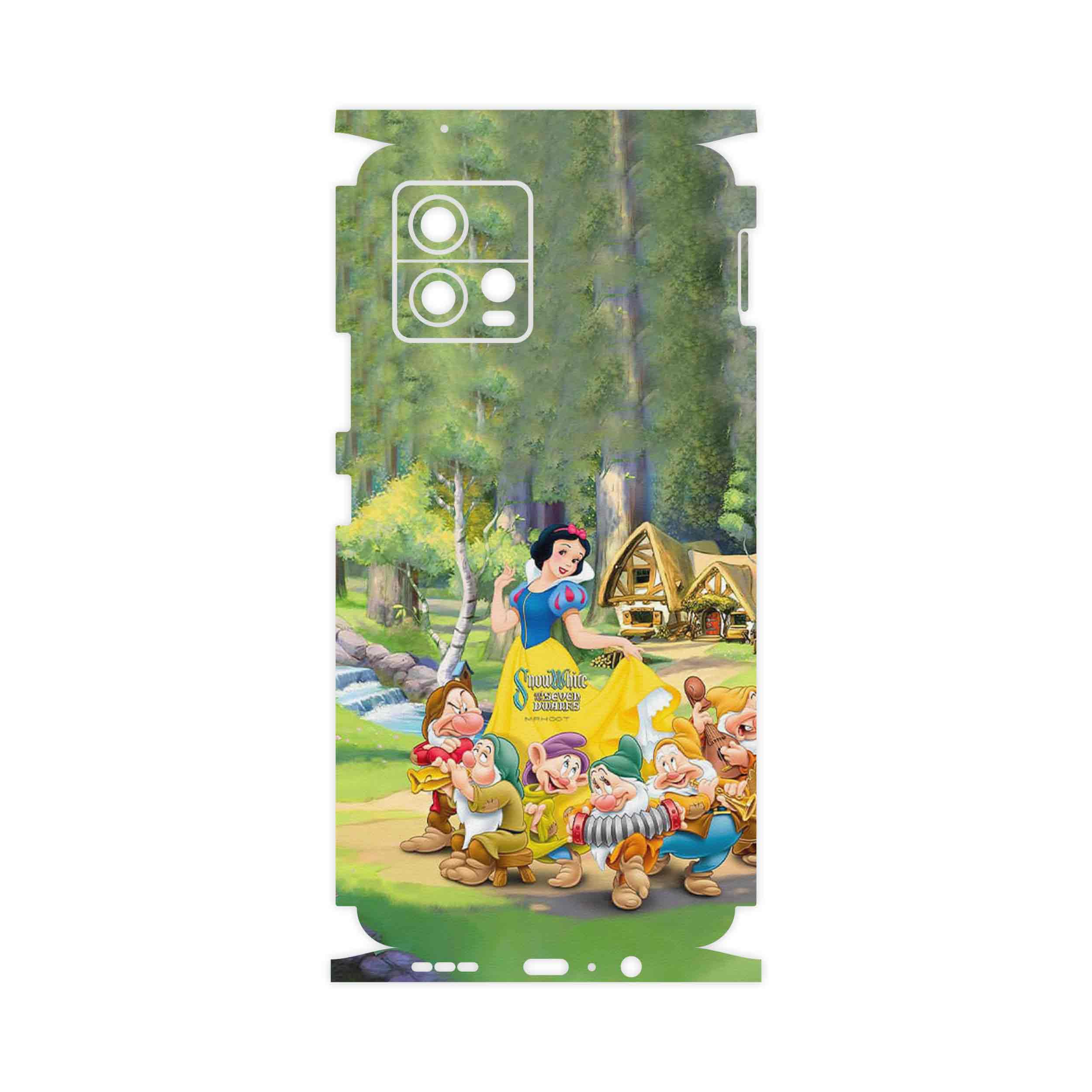 برچسب پوششی ماهوت مدل Snow White-FullSkin مناسب برای گوشی موبایل موتورولا Moto G72