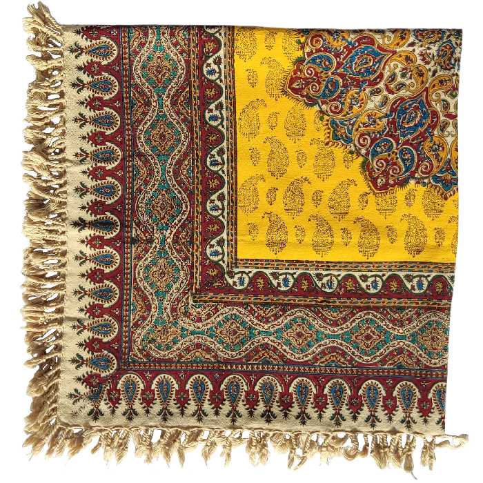 رومیزی قلمکار عطریان طرح خورشید کد G466