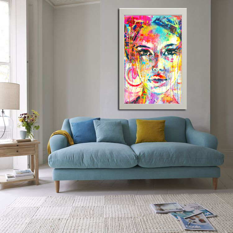 تابلو طرح نقاشی دخترانه مدل 285