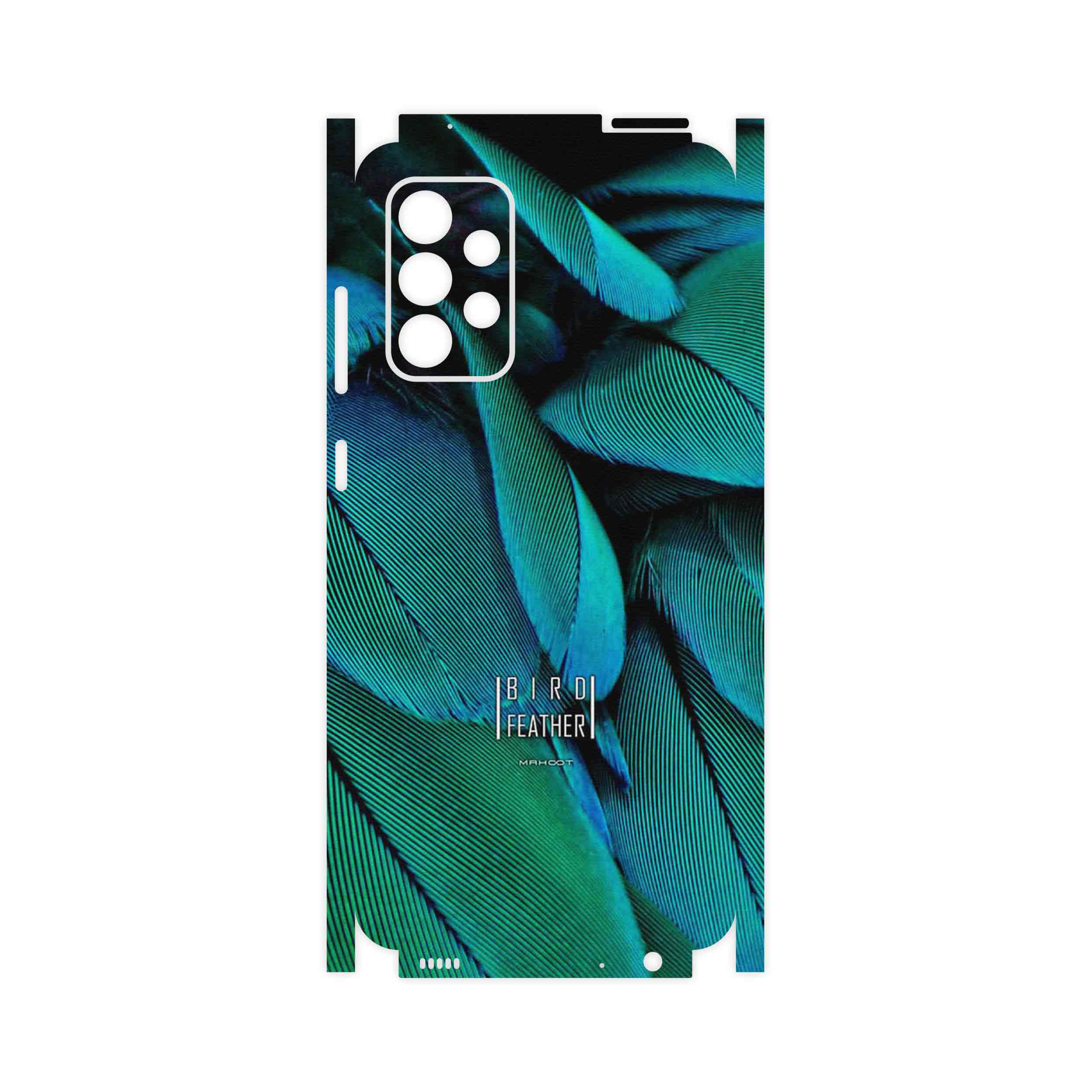 برچسب پوششی ماهوت مدل Green Feather-FullSkin مناسب برای گوشی موبایل سامسونگ Galaxy A72