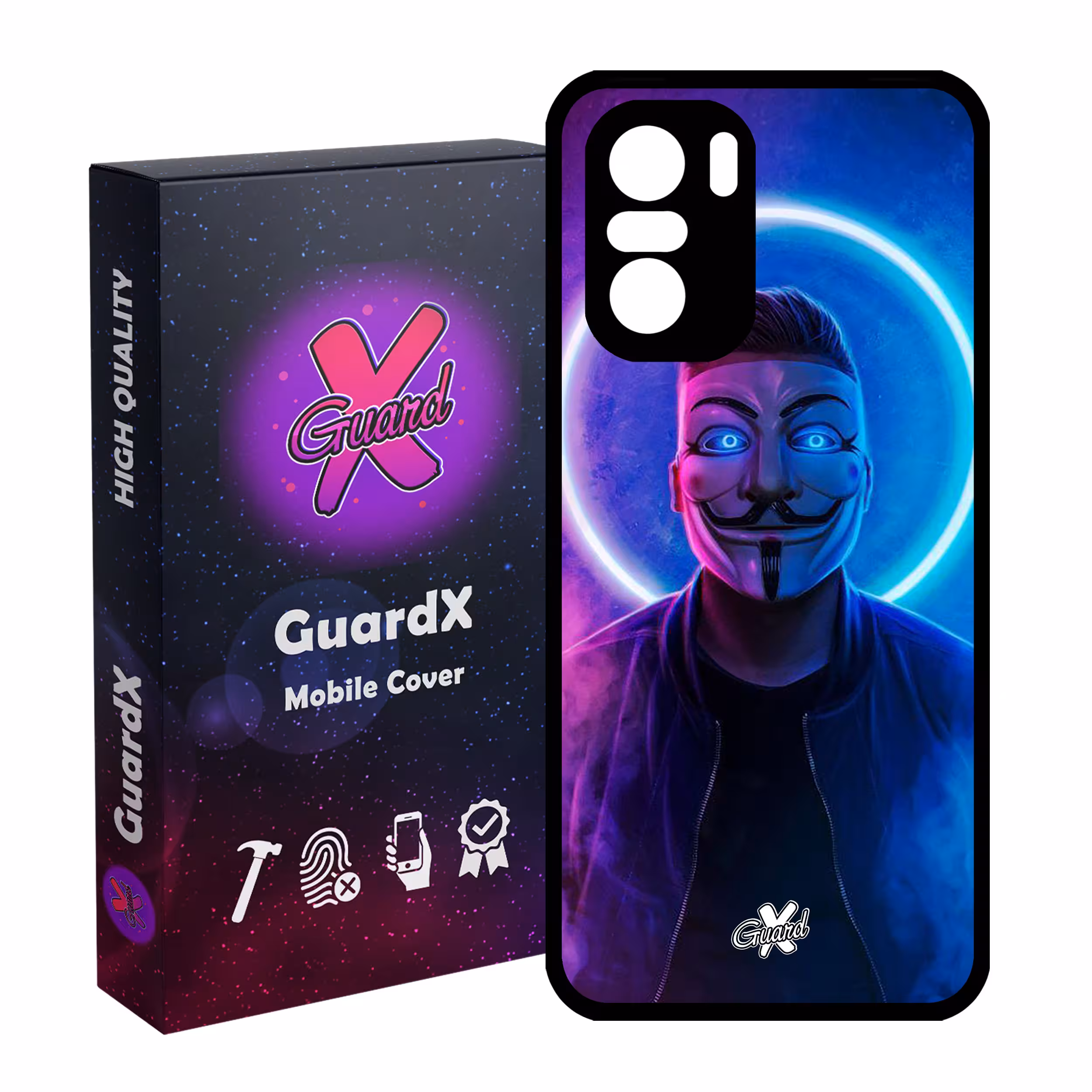 کاور گارد ایکس طرح Anonymous مدل Glass10043 مناسب برای گوشی موبایل شیائومی Poco F3/MI 11X/MI 11X Pro/Redmi K40/K40 Pro