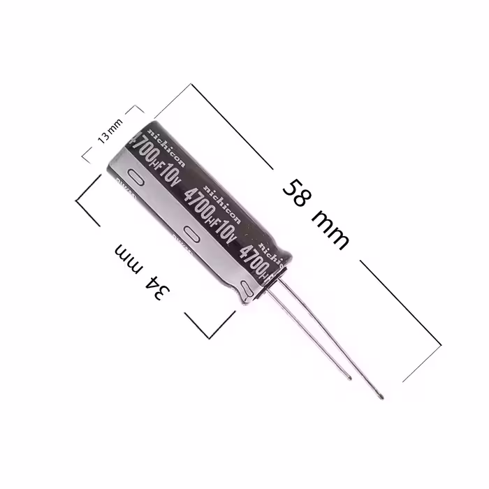 خازن الکترولیت 4700 میکرو فاراد کد 00063 بسته 10 عددی