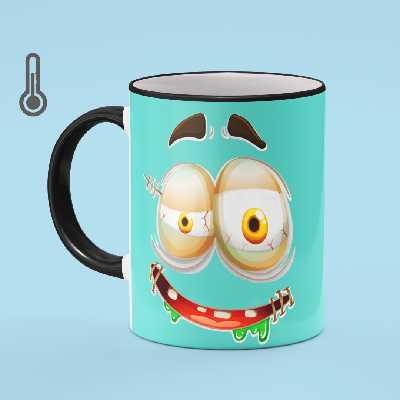 ماگ حرارتی بیگ ماگ مدل صورتک کد1886