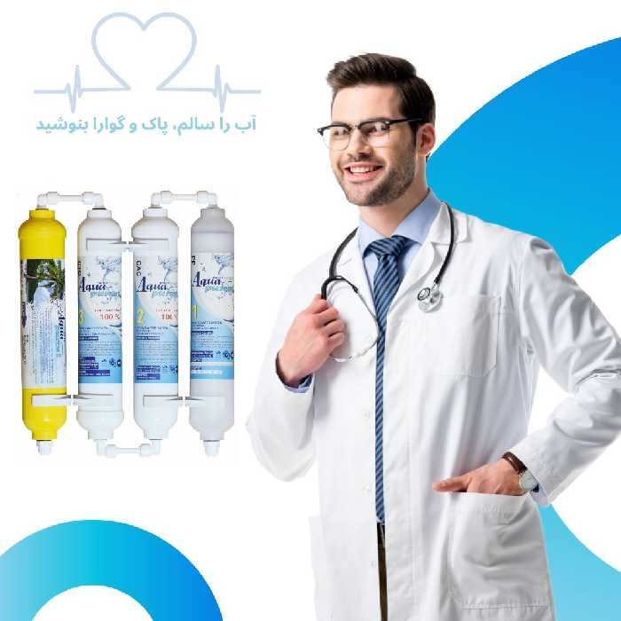 فیلتر دستگاه تصفیه آب آکوا پیورست مدل SF 4001 مجموعه 4 عددی 