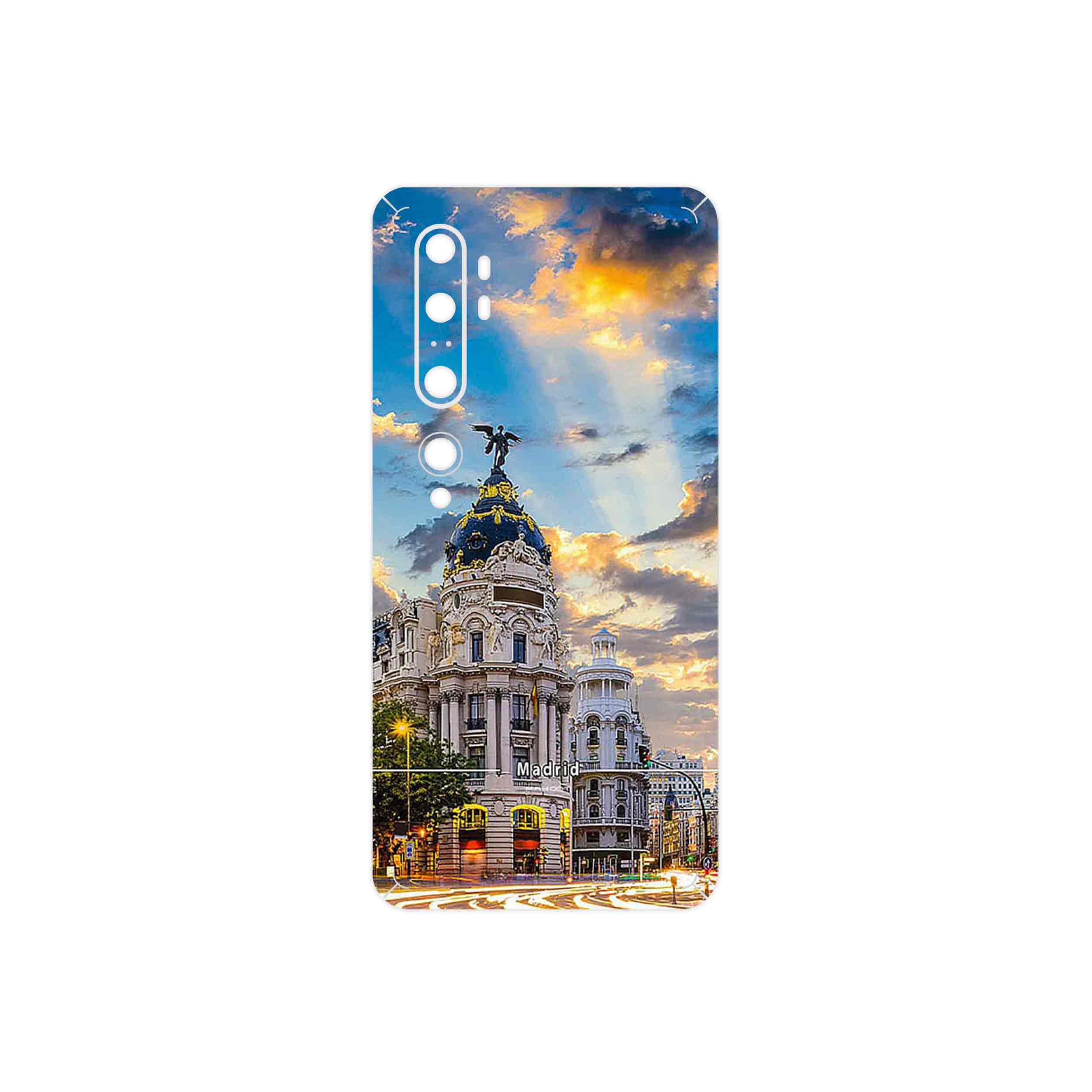 برچسب پوششی ماهوت مدل City of Madrid مناسب برای گوشی موبایل شیائومی Mi Note 10