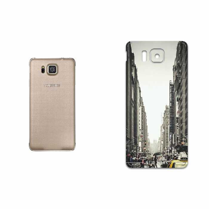 برچسب پوششی ماهوت مدل New York City مناسب برای گوشی موبایل سامسونگ Galaxy Alpha