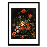 قیمت و خرید تابلو دکوراتیو مدل نقاشی کلاسیک دسته گل کد 1432