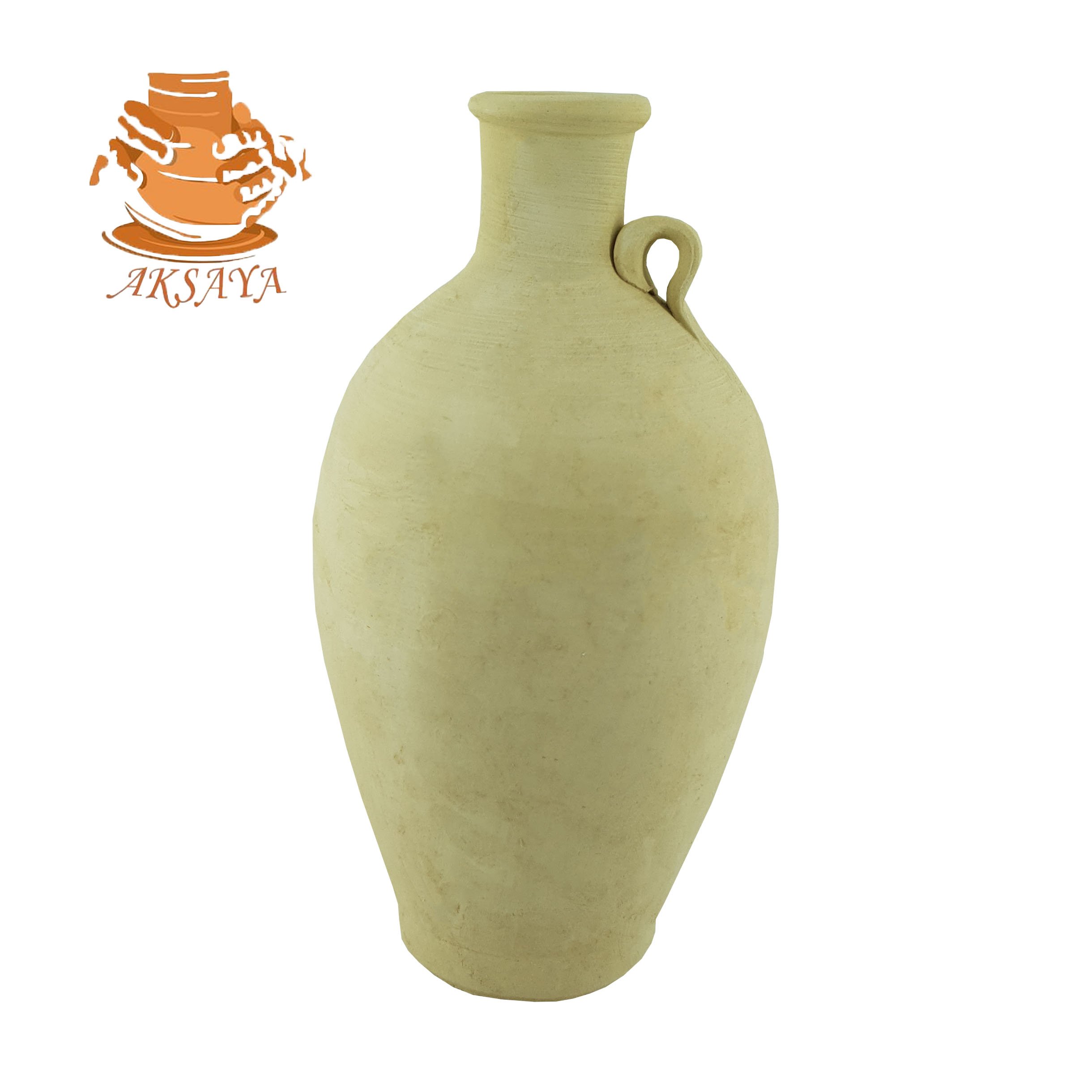 کوزه سفالی خام ارتفاع 22سانتی متر